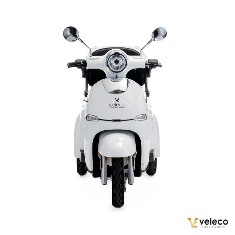 Veleco CRISTAL: scooter elettrico a tre ruote con illuminazione LED completa
