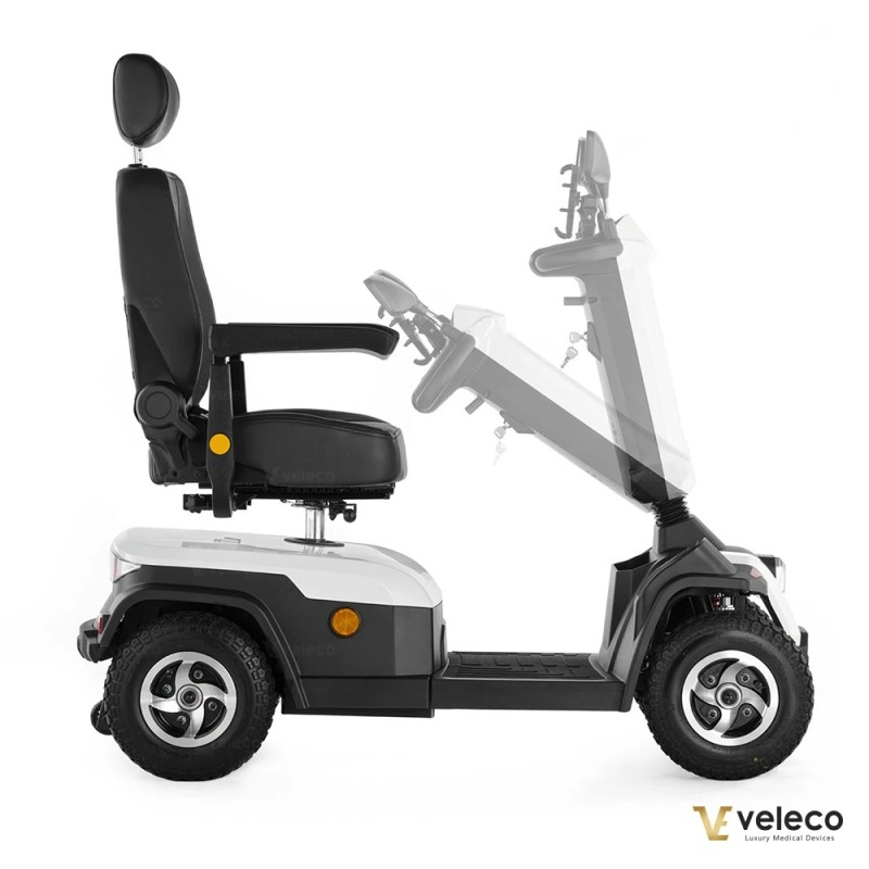 Veleco SHARPY: scooter elettrico per disabili a 4 ruote con sedile tipo capitano