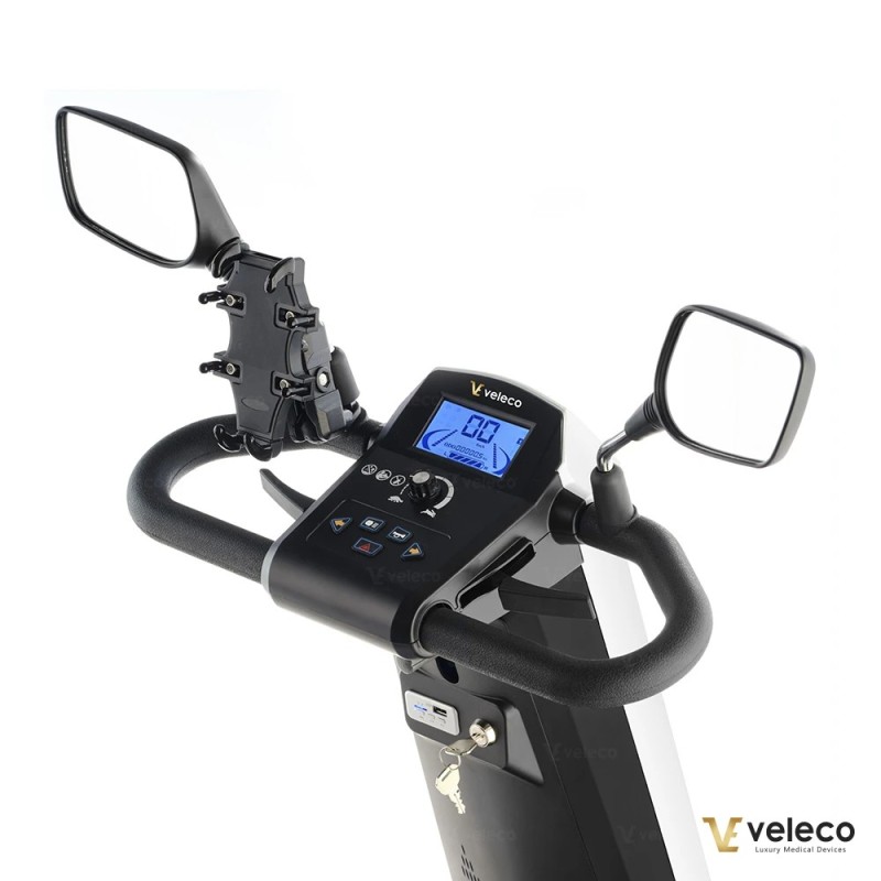 Veleco SHARPY: scooter elettrico per disabili a 4 ruote con sedile tipo capitano