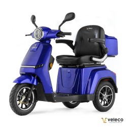 Veleco TURRIS: scooter di mobilità a tre ruote con luci a LED