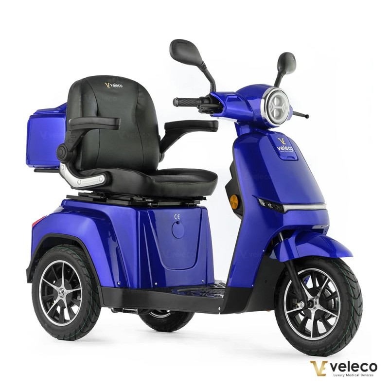 Veleco TURRIS: scooter di mobilità a tre ruote con luci a LED