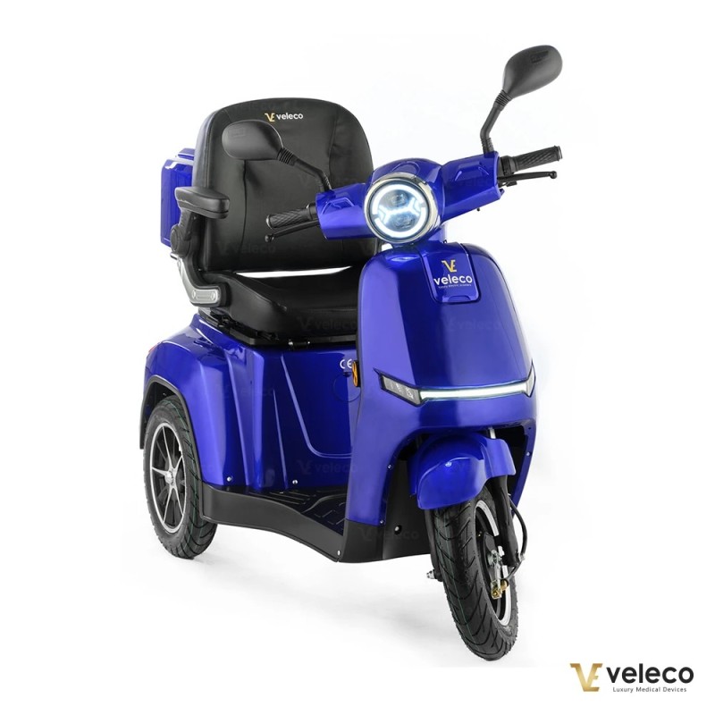 Veleco TURRIS: scooter di mobilità a tre ruote con luci a LED