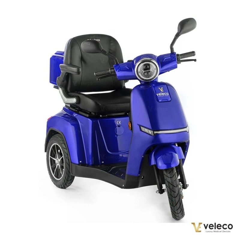 Veleco TURRIS: scooter di mobilità a tre ruote con luci a LED