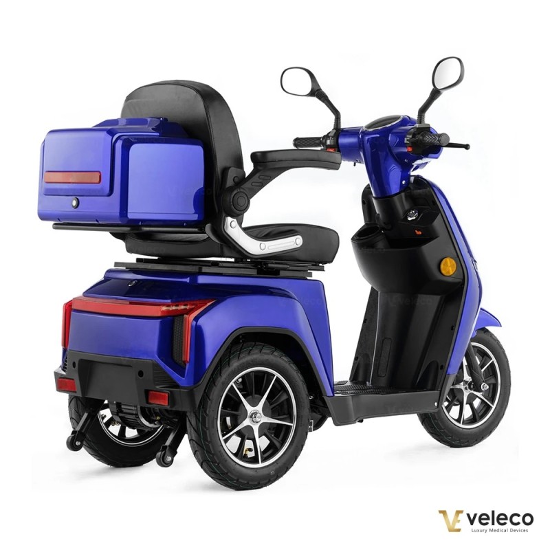 Veleco TURRIS: scooter di mobilità a tre ruote con luci a LED