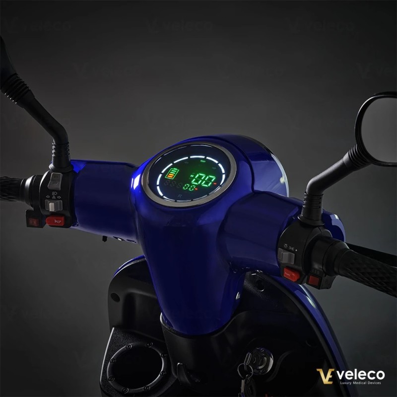 Veleco TURRIS: scooter di mobilità a tre ruote con luci a LED