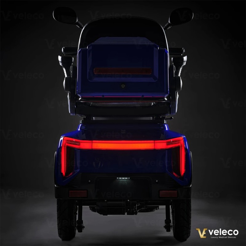 Veleco TURRIS: scooter di mobilità a tre ruote con luci a LED