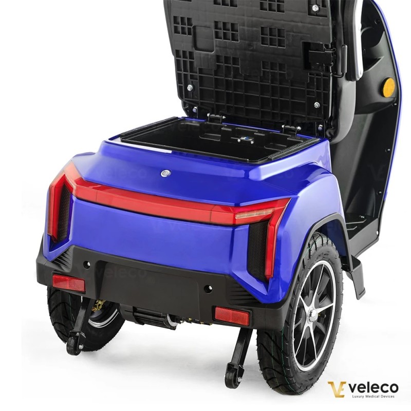Veleco TURRIS: scooter di mobilità a tre ruote con luci a LED