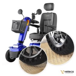 Pneumatici pieni Veleco per scooter per disabili LOOPER – set da 4 pezzi