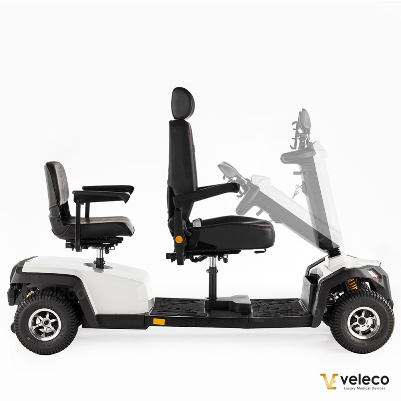 Veleco SHARPY TWIN: scooter elettrico per disabili con doppio sedile